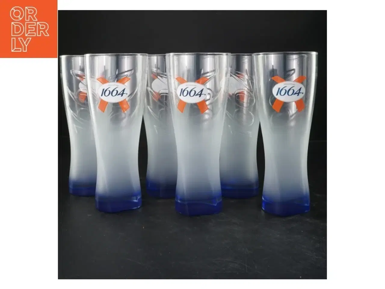 Billede 1 - Kronenbourg 1664 Blanc ølglas sæt fra Kronenbourg (str. 21 cm)