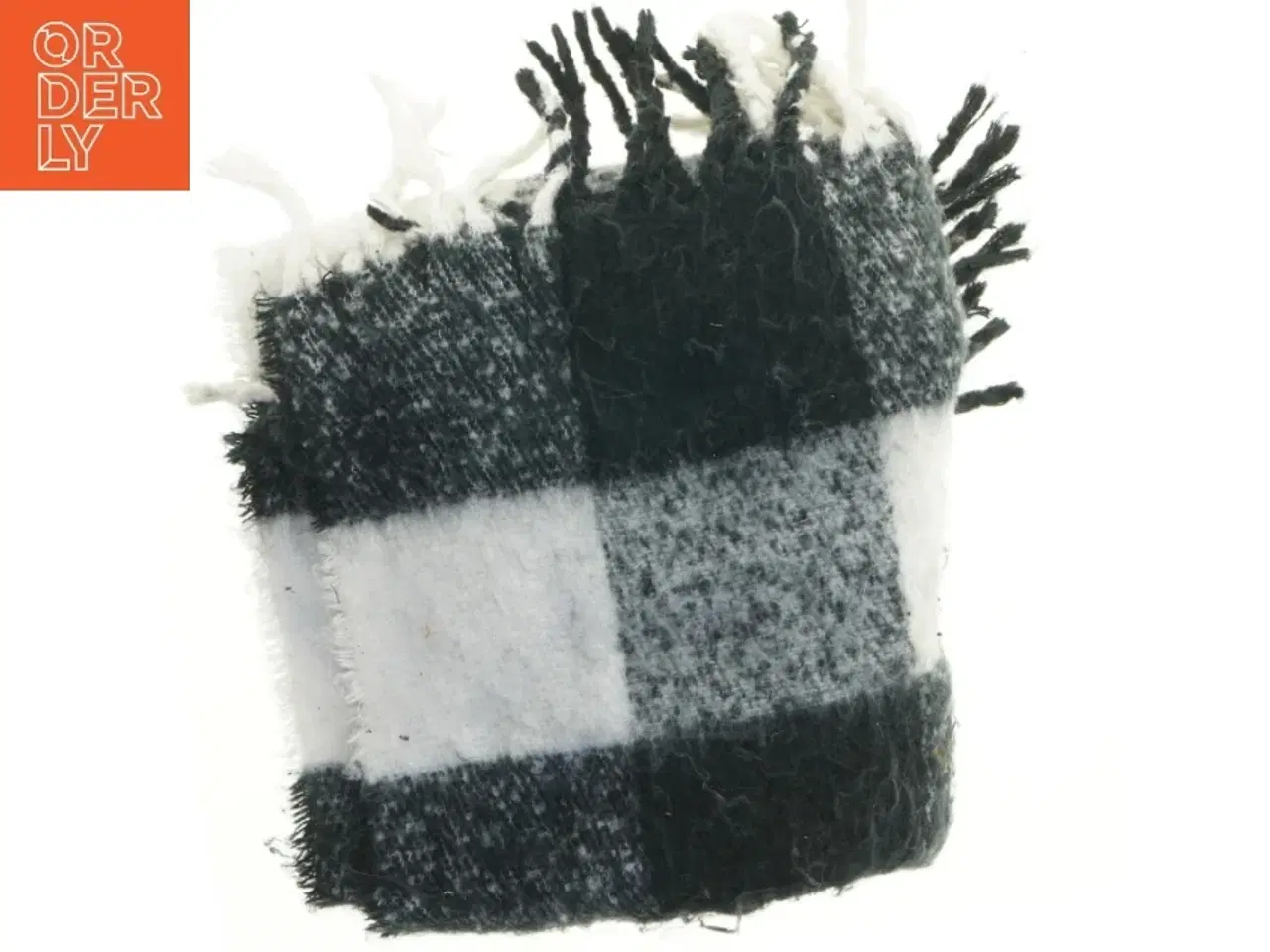 Billede 1 - Ternet tørklæde (str. 51x190 cm)