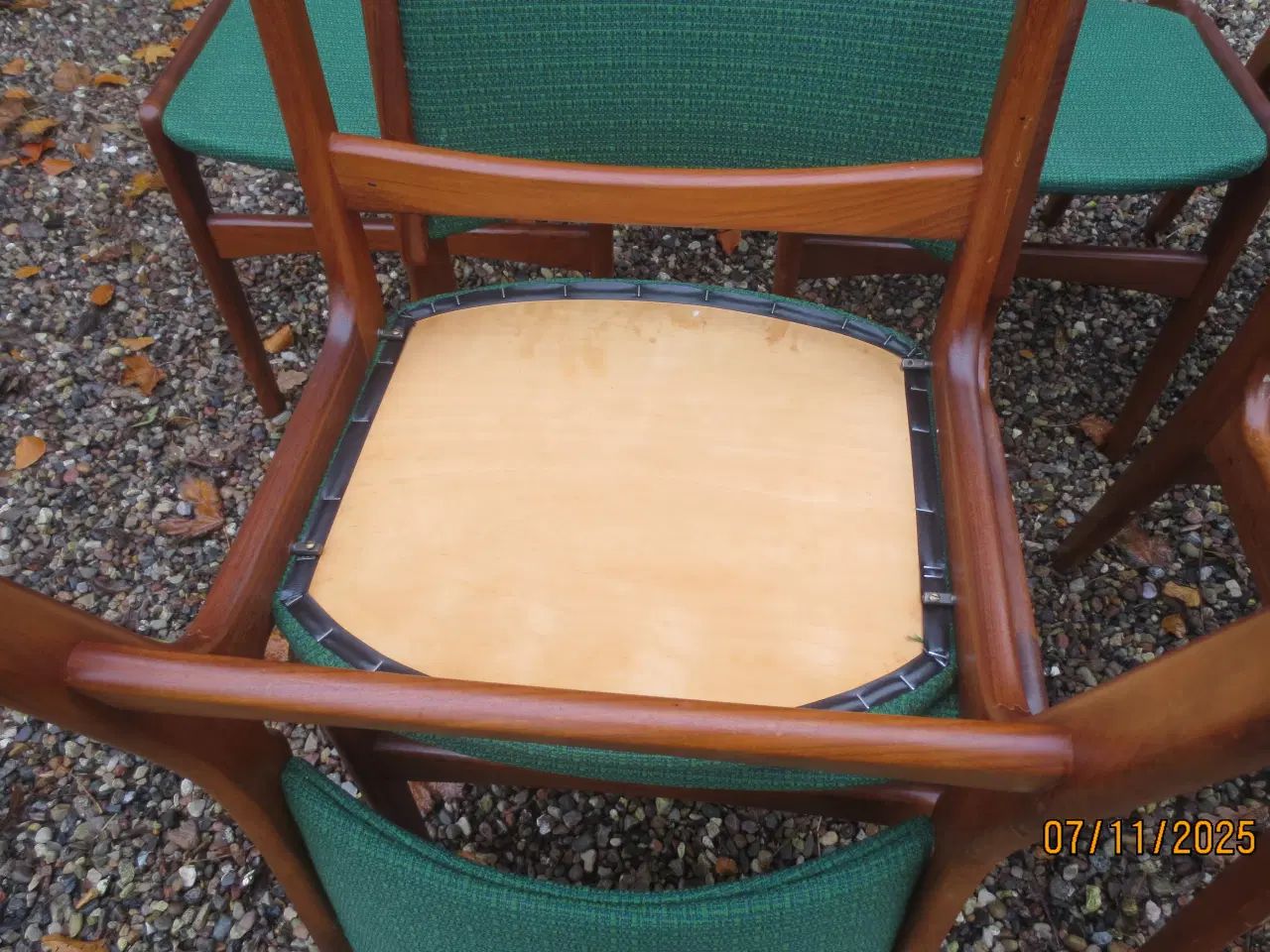 Billede 5 - 6  stk Spisebordsstole i Teak Erik Buch 