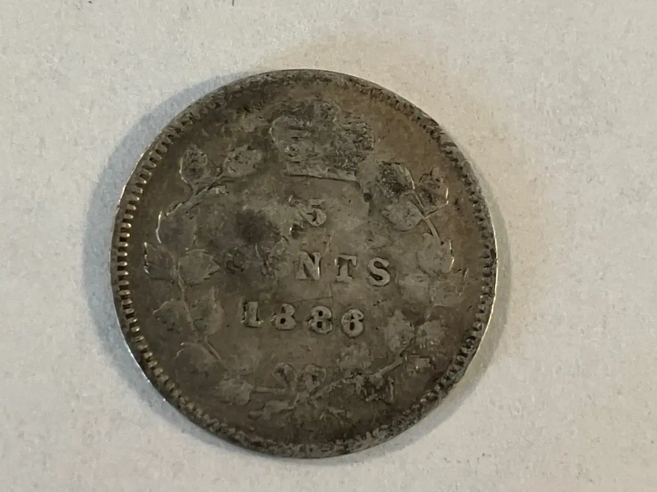 Billede 1 - 5 Cents Canada 1886 - Slidt