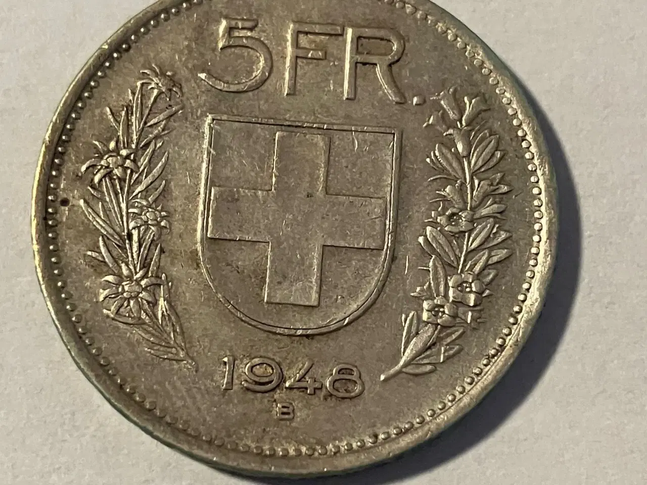 Billede 1 - 5 Francs 1948 B Switzerland