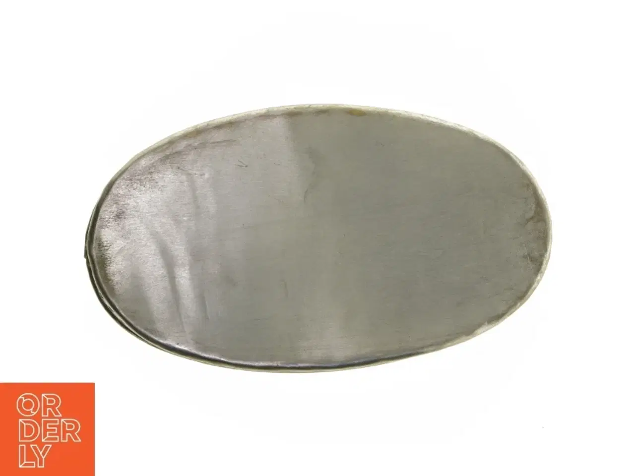 Billede 4 - Ovalt dekorativt metalfad (str. 28x16 cm)