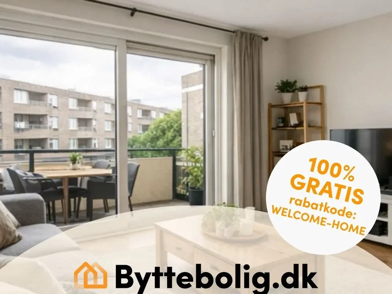 Billede 1 - 3-værelses lejlighed i Brønsøj-Husum til bytte