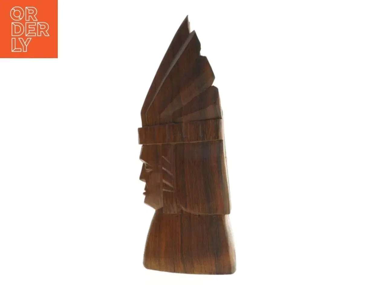 Billede 2 - Udskåret træfigur 34 cm (str. 34 cm)