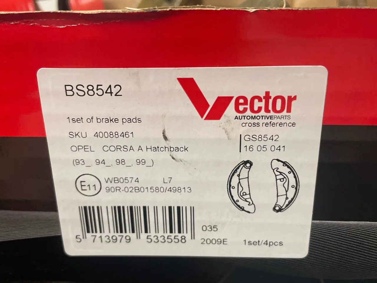 Billede 4 - Bremsebakker til Kadett e og Corsa a 