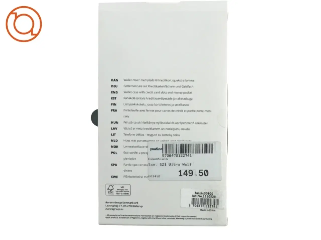 Billede 2 - Mobilcover til samsung s 21 ultra fra Essentials (str. 19 x 11 cm)