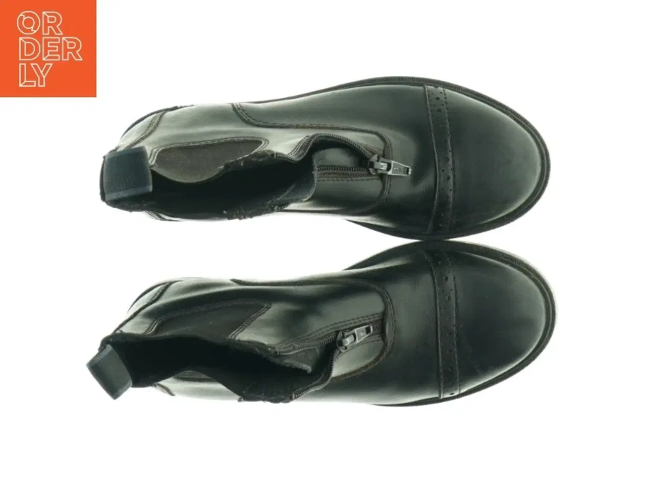Billede 2 - Sorte læderstøvler fra Horze (str. 34)