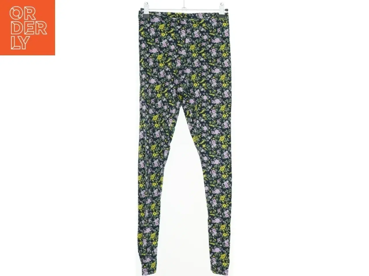 Billede 1 - Blomstrede leggings fra Basic needs (str. 152)