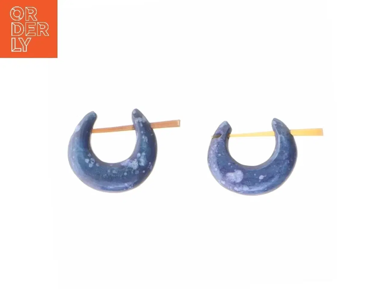 Billede 2 - Blå ørestikker (str. 2 cm)