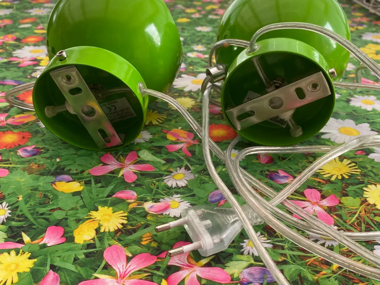 Billede 2 - 2 væglamper i grøn 