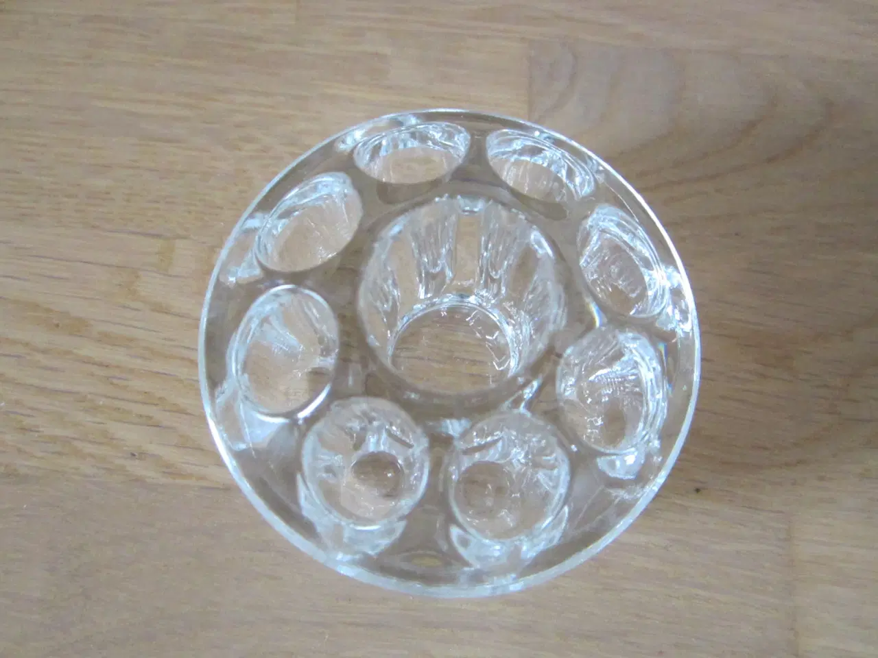 Billede 1 - Flot glas fakir med 9 huller til bl. makeup pensle