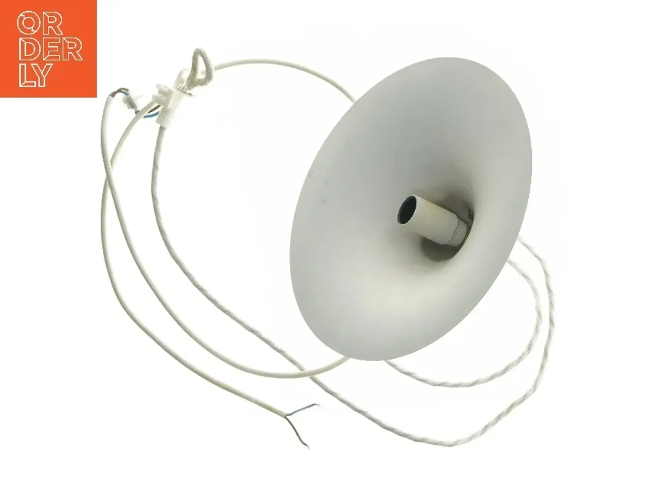 Billede 3 - pendellampe, hvid fra IKEA (str. Ø 25 cm)