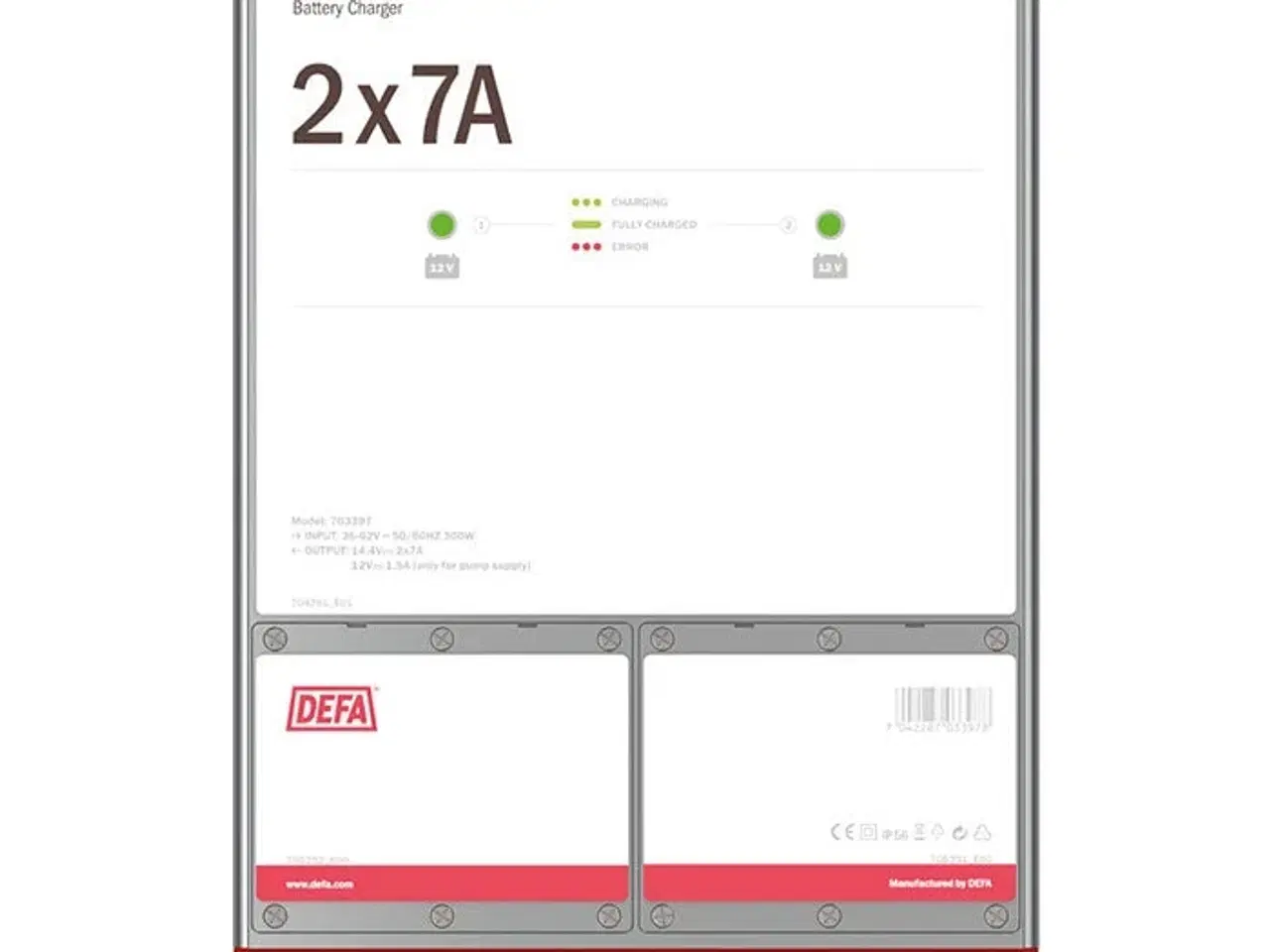 Billede 1 - DEFA lifeboatcharger 36-62vac 2x7a