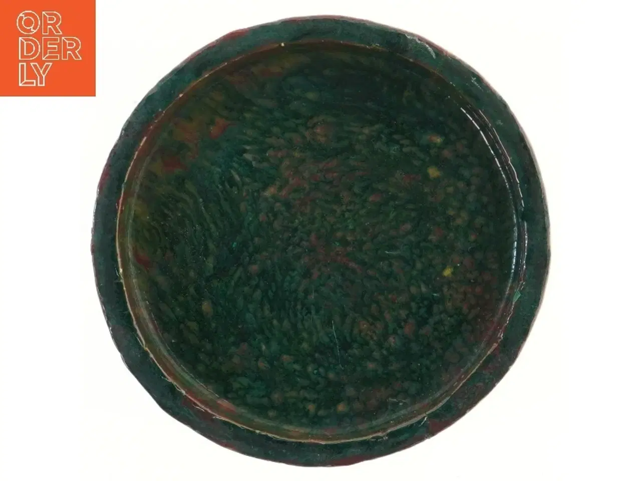 Billede 2 - Rund keramisk og dekorativ skål (str. Ø 26 cm)