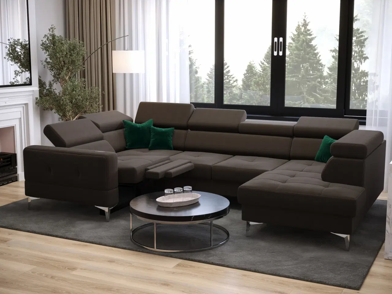 Billede 5 - TUTSEPI MAX I RELAX HJØRNESOFA MED SOVEFUNKTION 170x350x185 CM