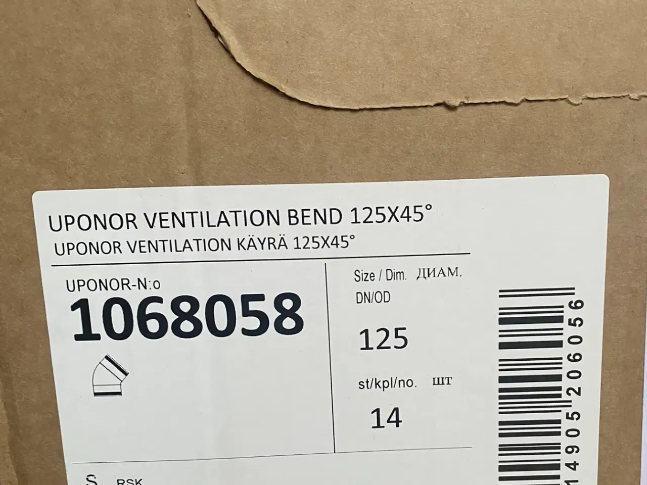 Billede 11 - Ventilations plastbøjning Uponor