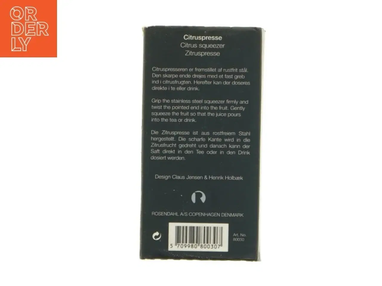 Billede 2 - Rosendahl citruspresser fra Rosendahl (str. 8 x 2 cm)