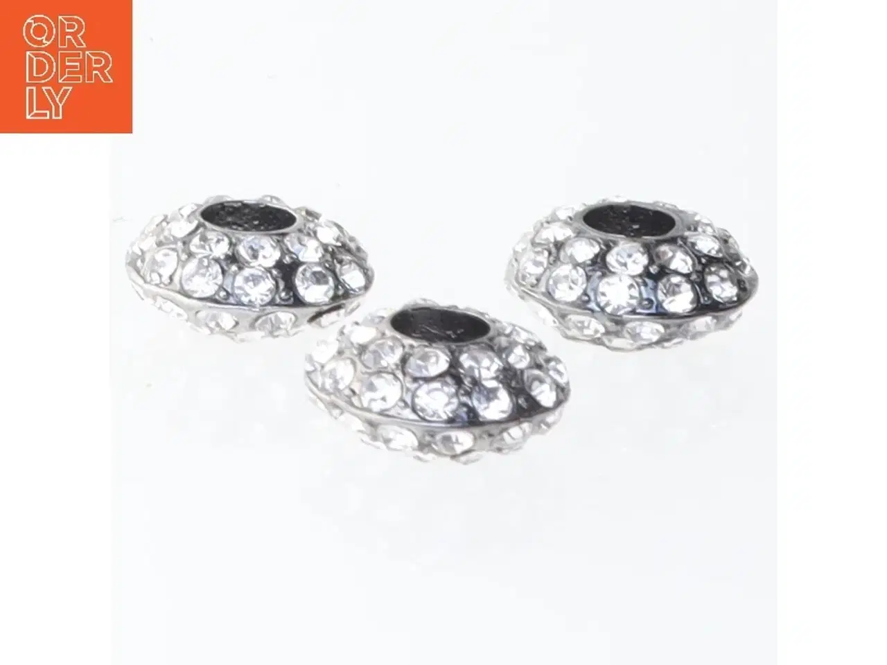 Billede 2 - Smykkeperler med sten (str. 15 mm)