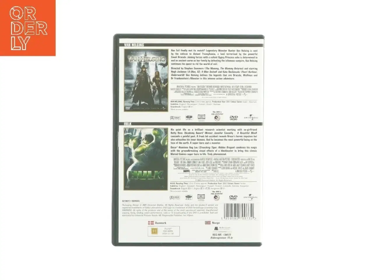 Billede 2 - Van Helsing og Hulk (DVD)