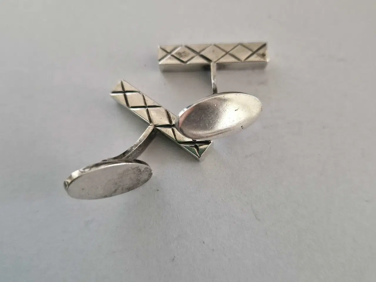 Billede 6 - Vintage sterling manchetknapper I harlekin design 