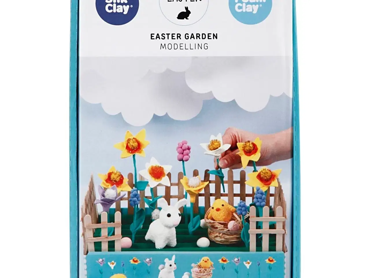 Billede 1 - Kreativt Påskehave Sæt med Blomster og Æg