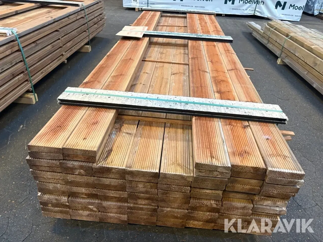 Billede 5 - Terrassebrædder brun imprægneret 90 styk