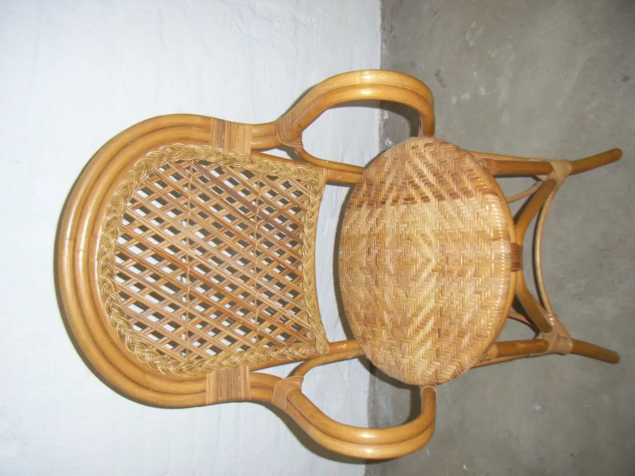 Billede 2 - bambus flet stol