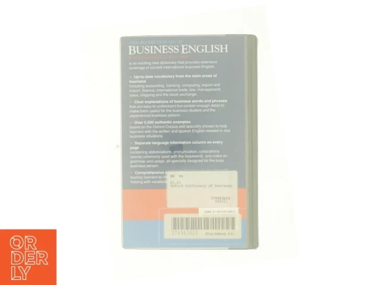 Billede 3 - Oxford dictionary of Business English, forlearners of English