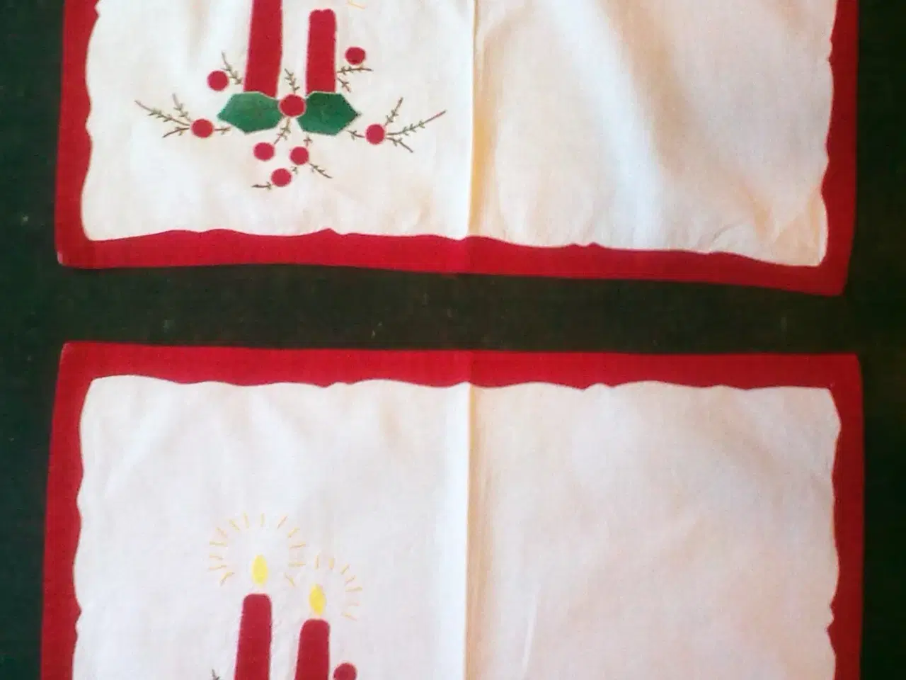 Billede 8 - Husflid patchwork julet dug løber og dækserviet