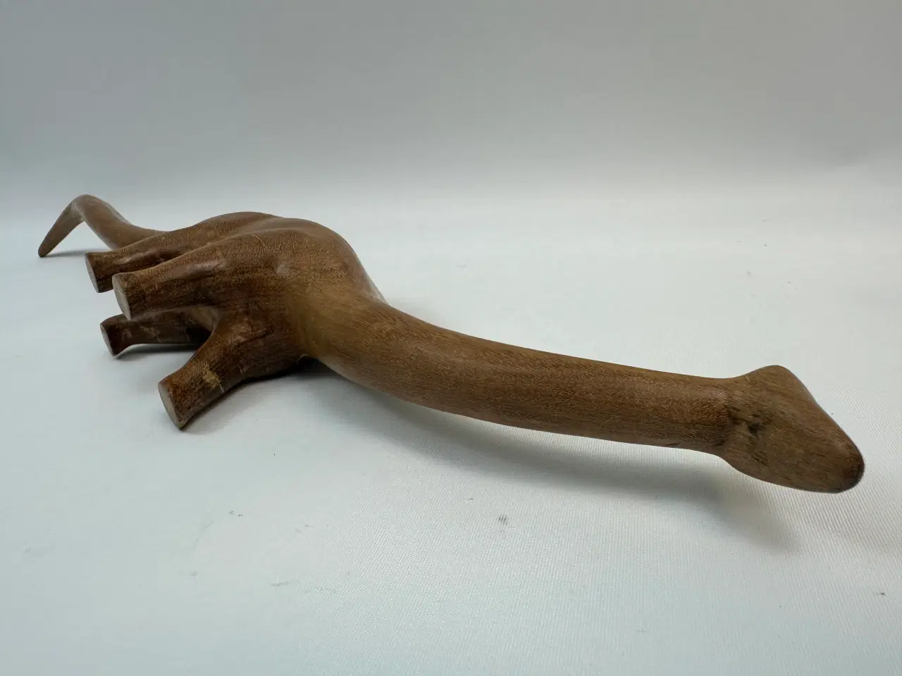 Billede 11 - Dinosaur figur / skulptur i massiv træ