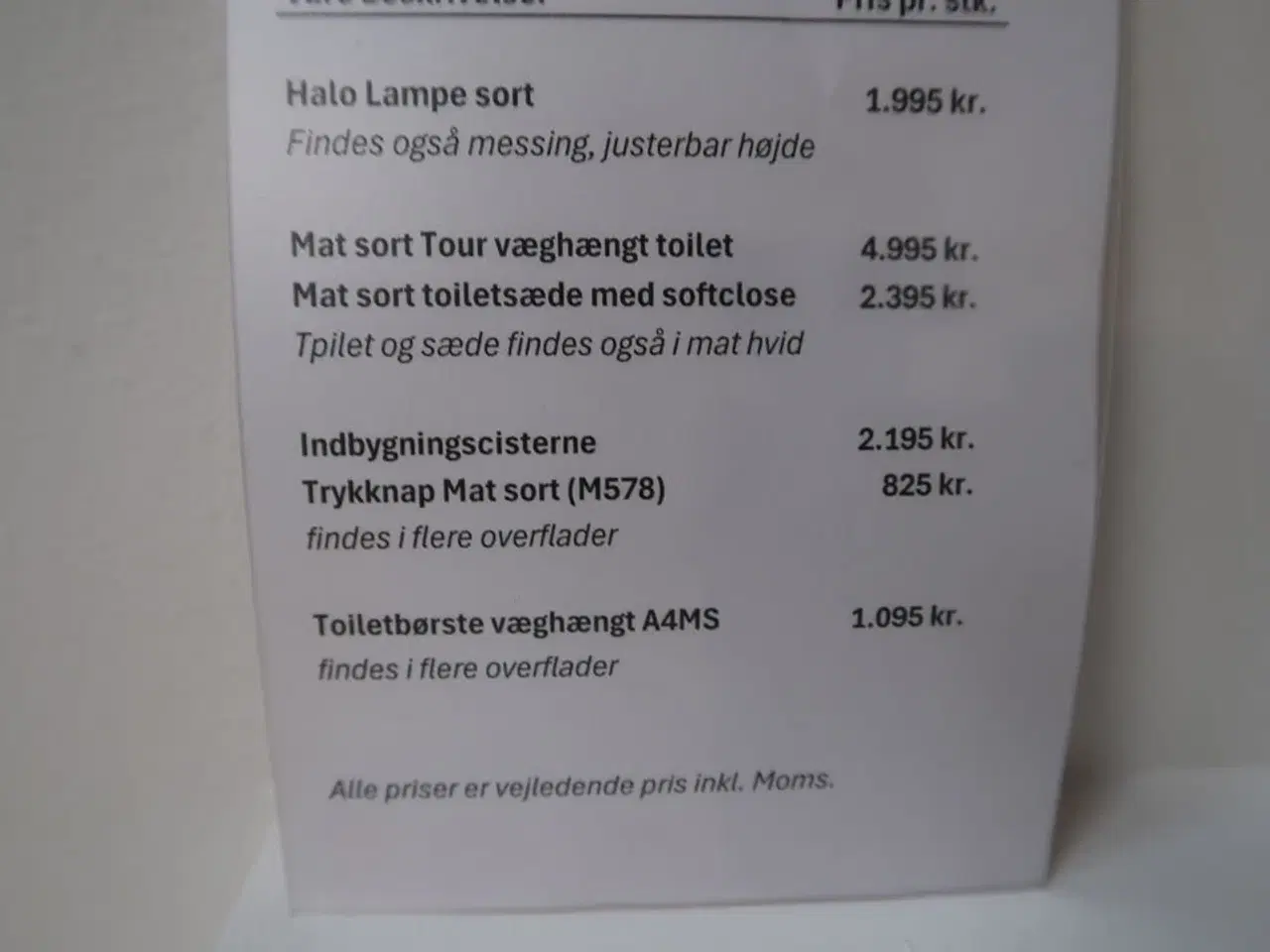 Billede 6 - Væghængtoilet CASSØE Tour med toiletsæde og indbygningscisterne