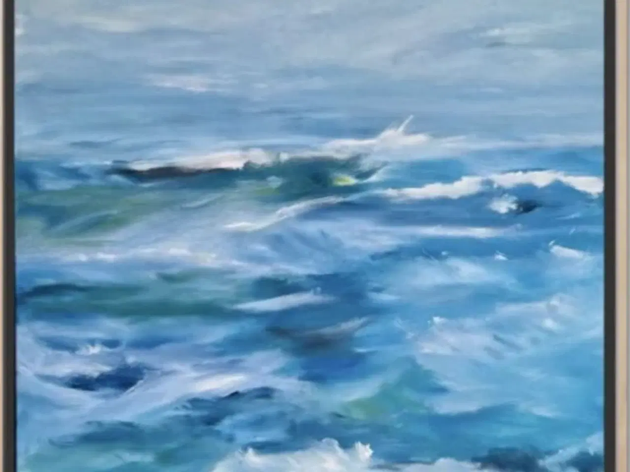 Billede 1 - Vesterhavet bølger  80x80