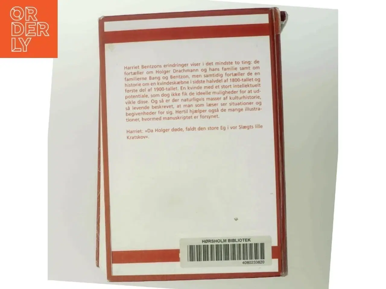 Billede 3 - Minder af Harriet Bentzon (Bog)
