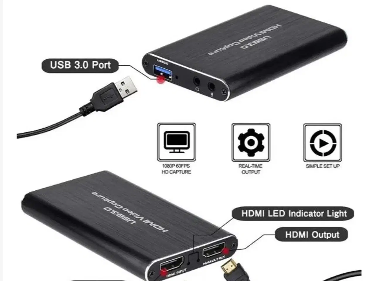 Billede 2 - NY ubrugt USB 3.0 4K HDMI Video Capture Grabber 