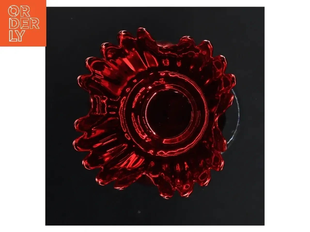 Billede 2 - Rød glasvase fra Krifon (str. 11x20 cm)