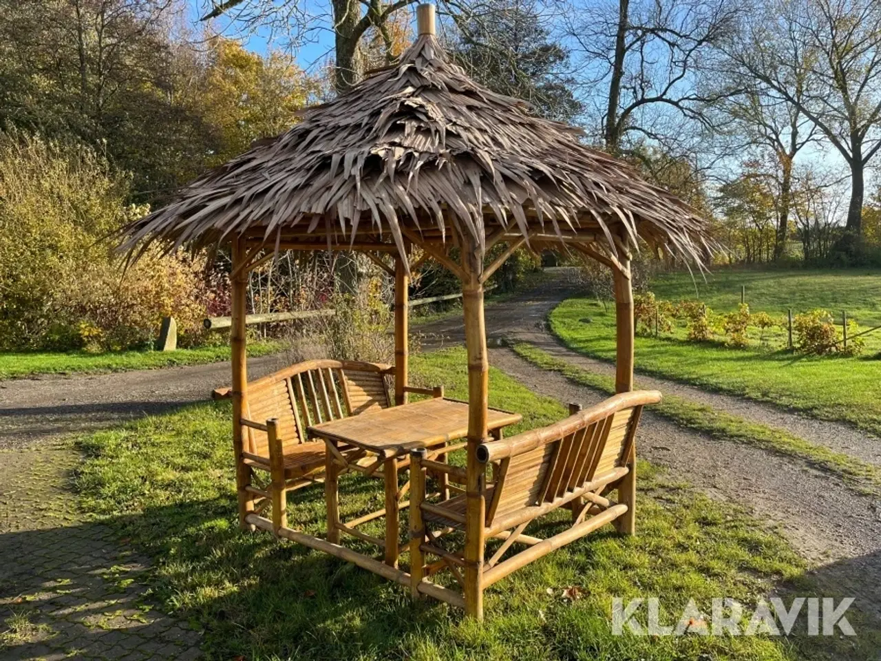 Billede 1 - Bambus hytter 2 styk