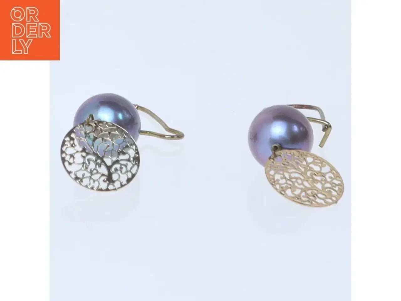 Billede 2 - Perleøreringe (str. 40 mm)