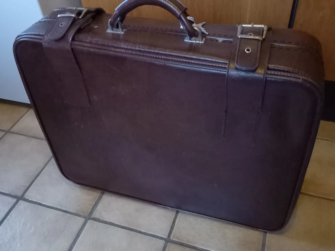 Billede 4 - Cavalet kuffert i mørkebrunt læder