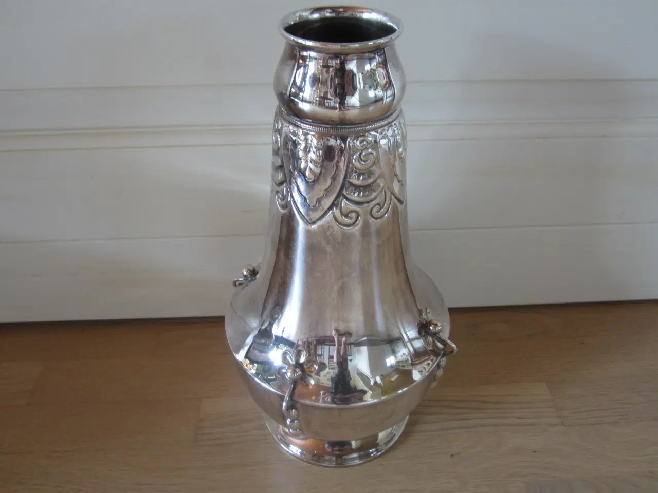 Billede 2 - Flot gammel ATLA sølvplets vase 32 cm i højden