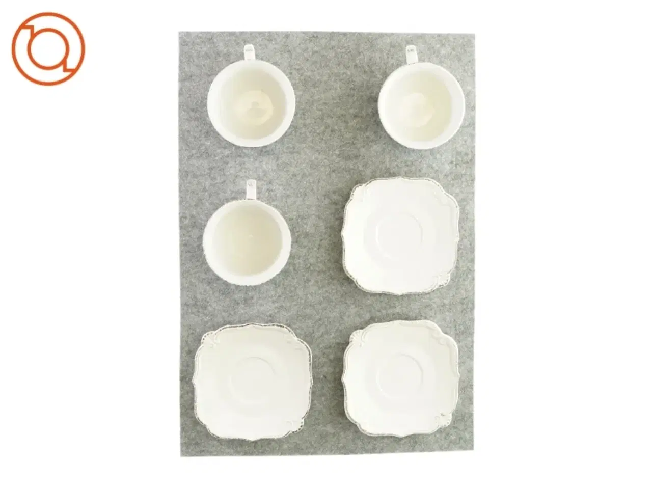 Billede 2 - Stel med kop og underkop (3 styk)