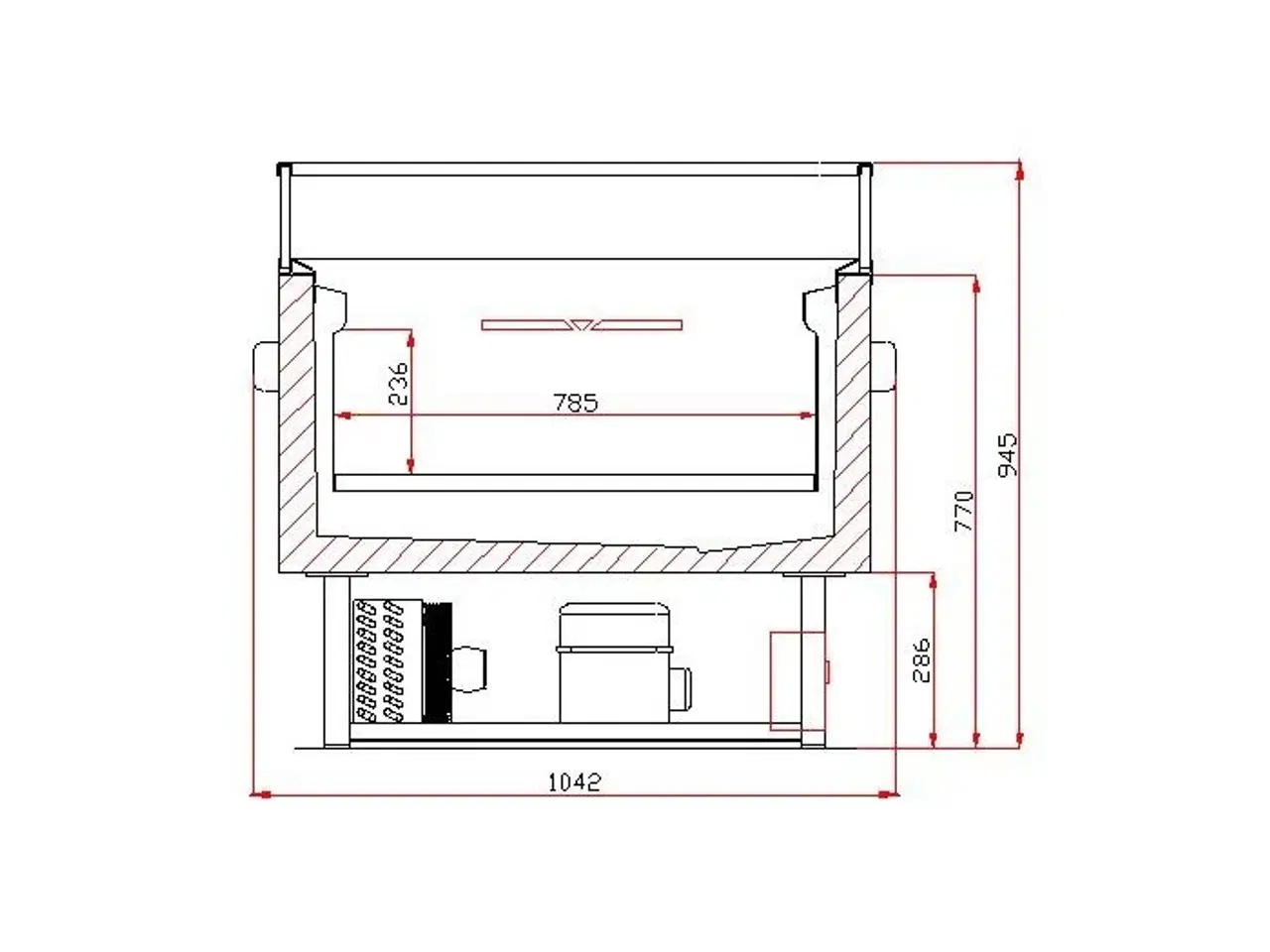 Billede 2 - Professionel impulskøler – 1530x995x950 mm