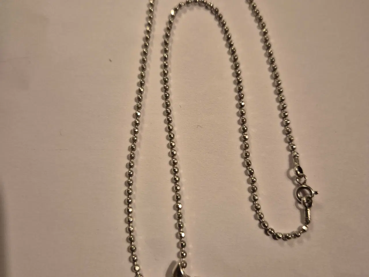 Billede 1 - Sølv halskæde med vedhæng