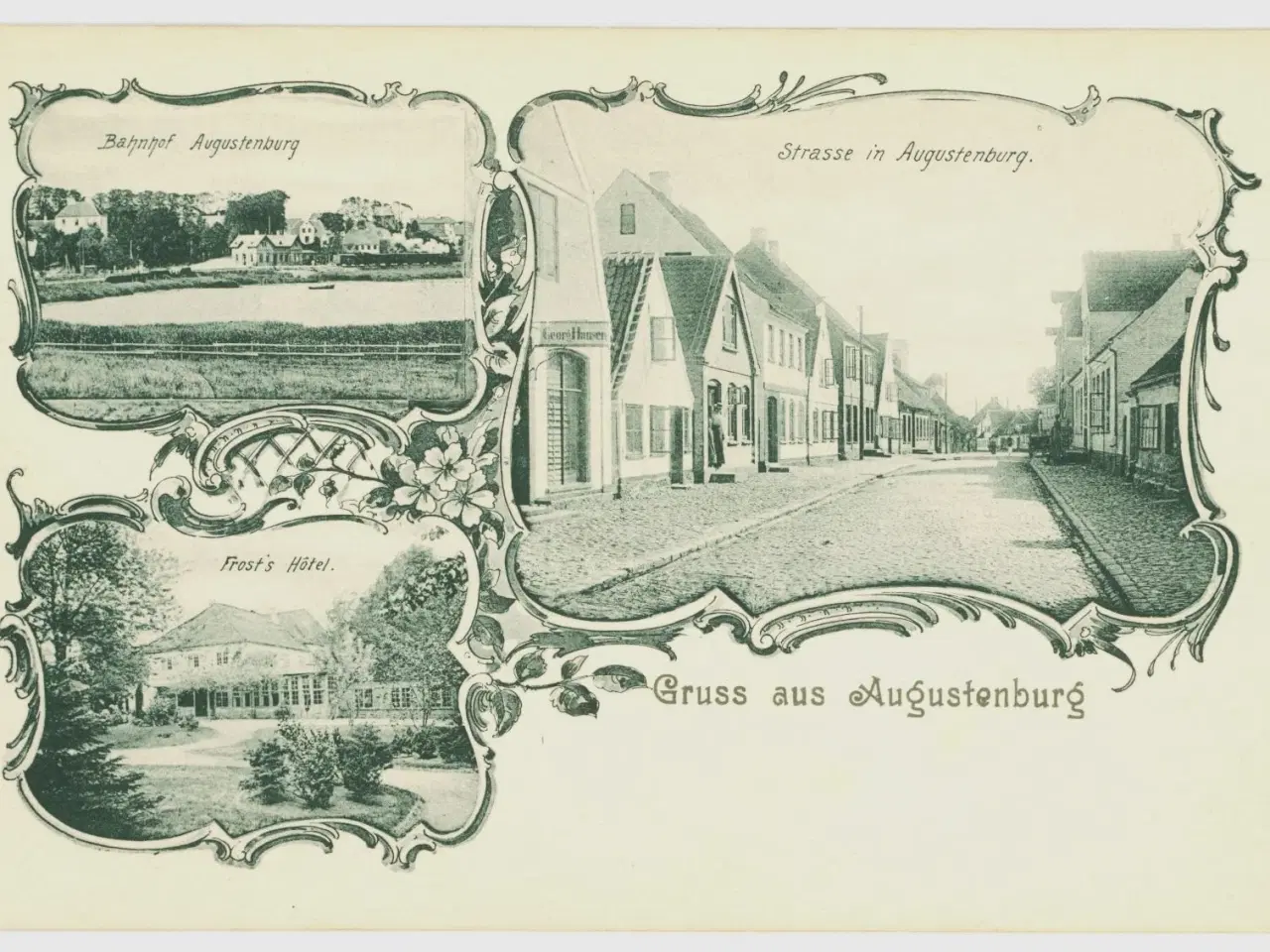 Billede 1 - Augustenborg. Storegade, ca. 1900