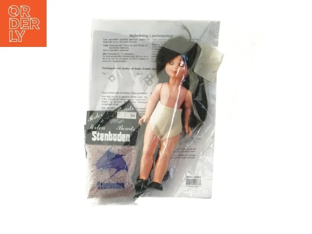 Billede 1 - Dukke med perler fra Stenboden