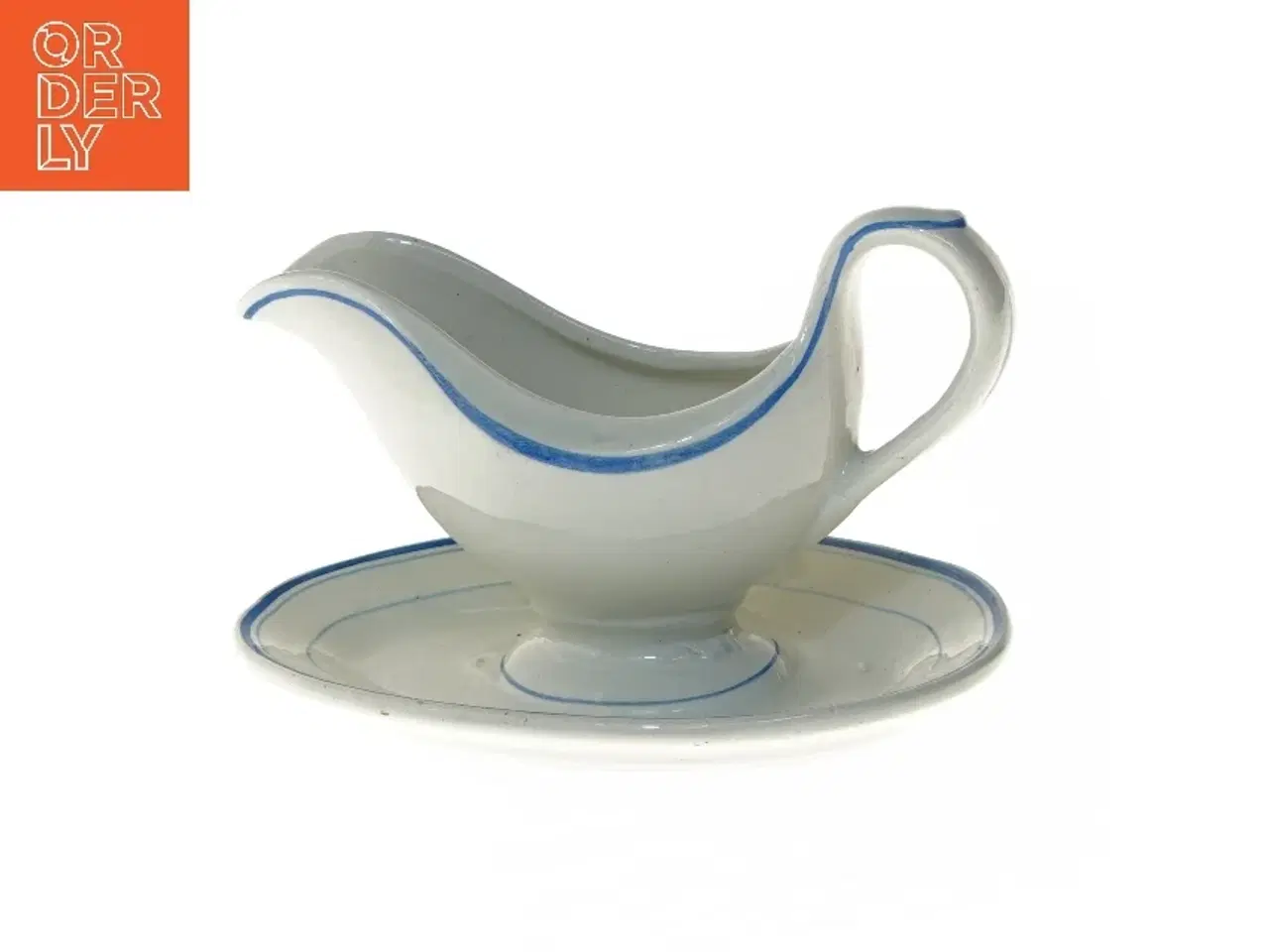 Billede 1 - Sovseskål med underkop (str. 12,5x13,5x21 cm)