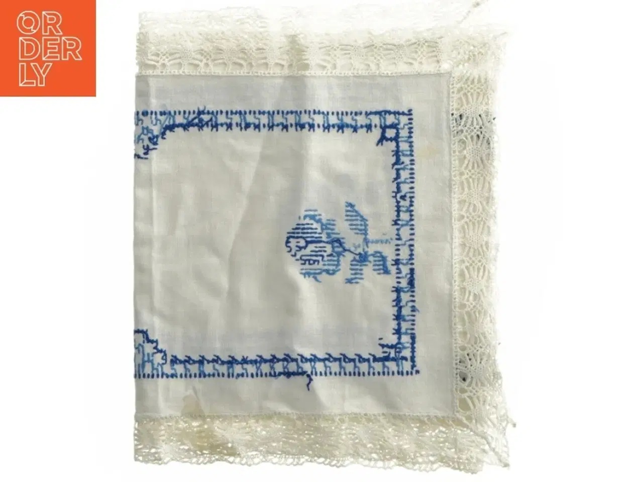 Billede 1 - Broderet dug/bordløber (str. 40x120 cm)