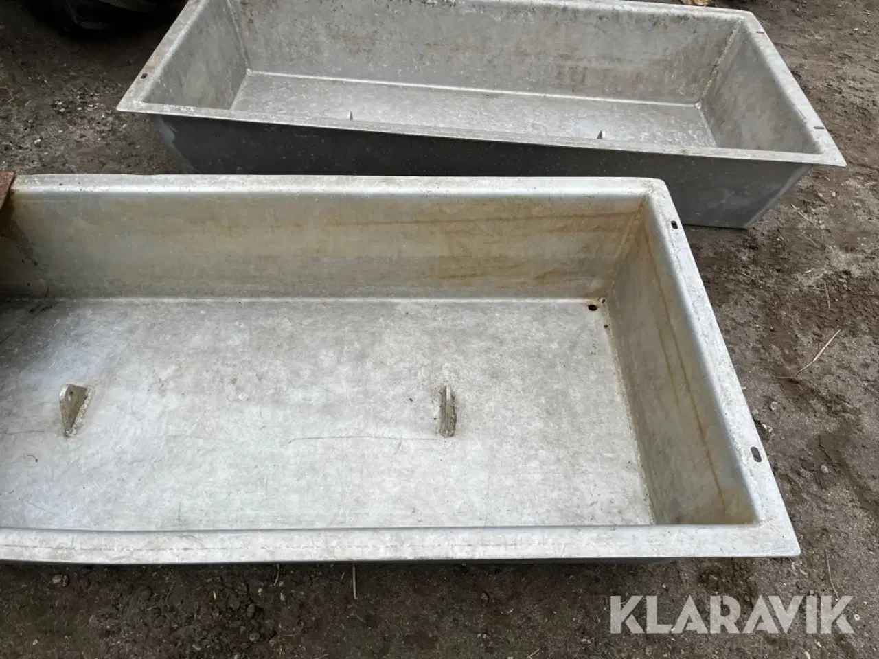 Billede 3 - Drikke kar/trug Alumimium 5 styk.
