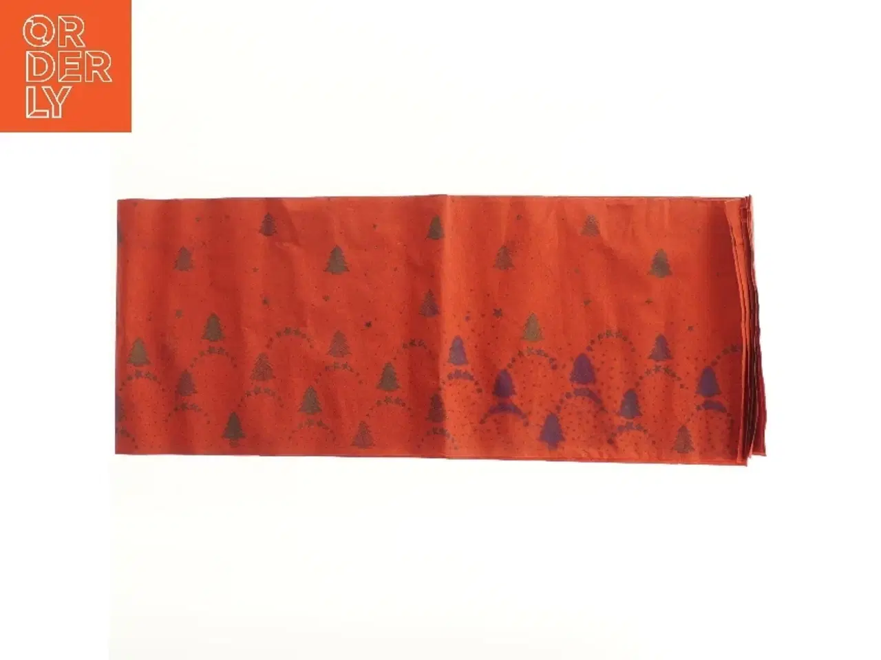 Billede 1 - Juledug med trær og stjerner (str. 116x158 cm)