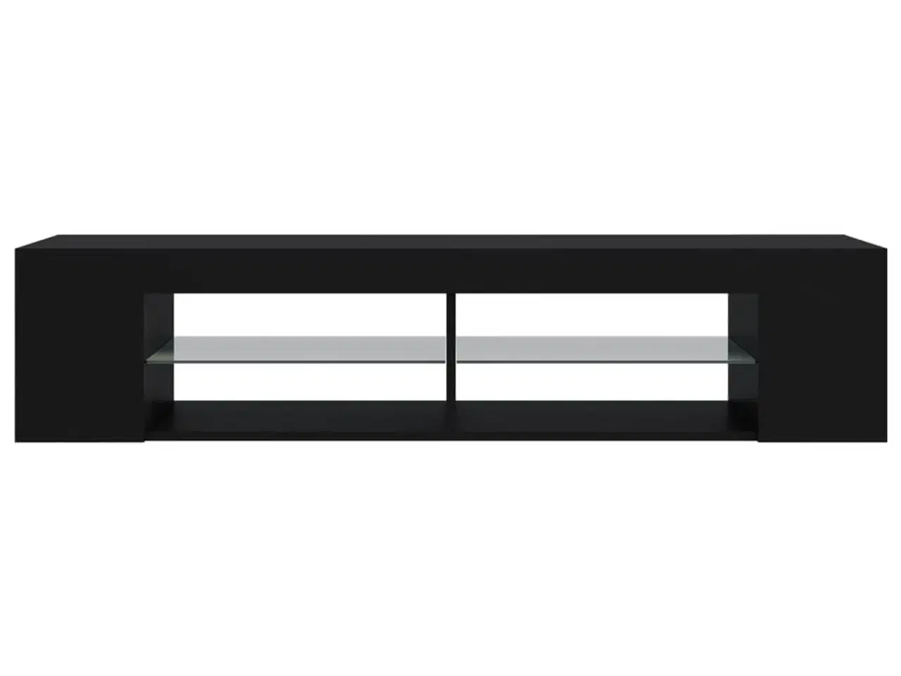 Billede 8 - Tv-skab med LED-lys 135x39x30 cm sort