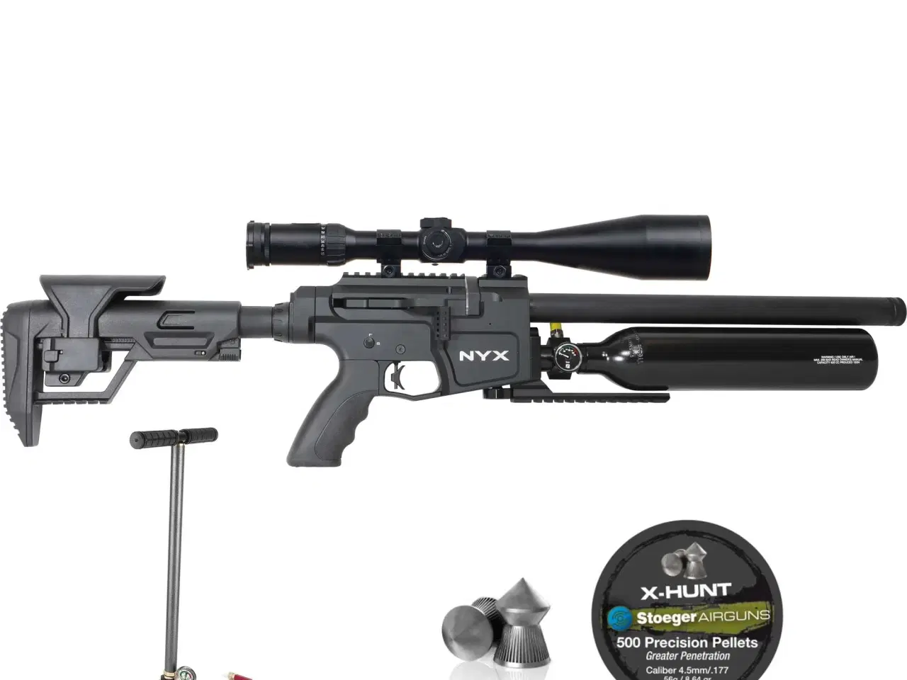 Billede 1 - Reximex Nyx Compact 4,5 mm med integreret lyddæmper og kikkert